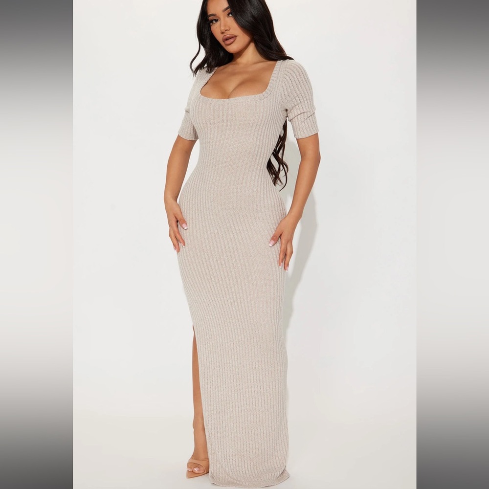 COPY - Janice Maxi Stretch Dress with Slit